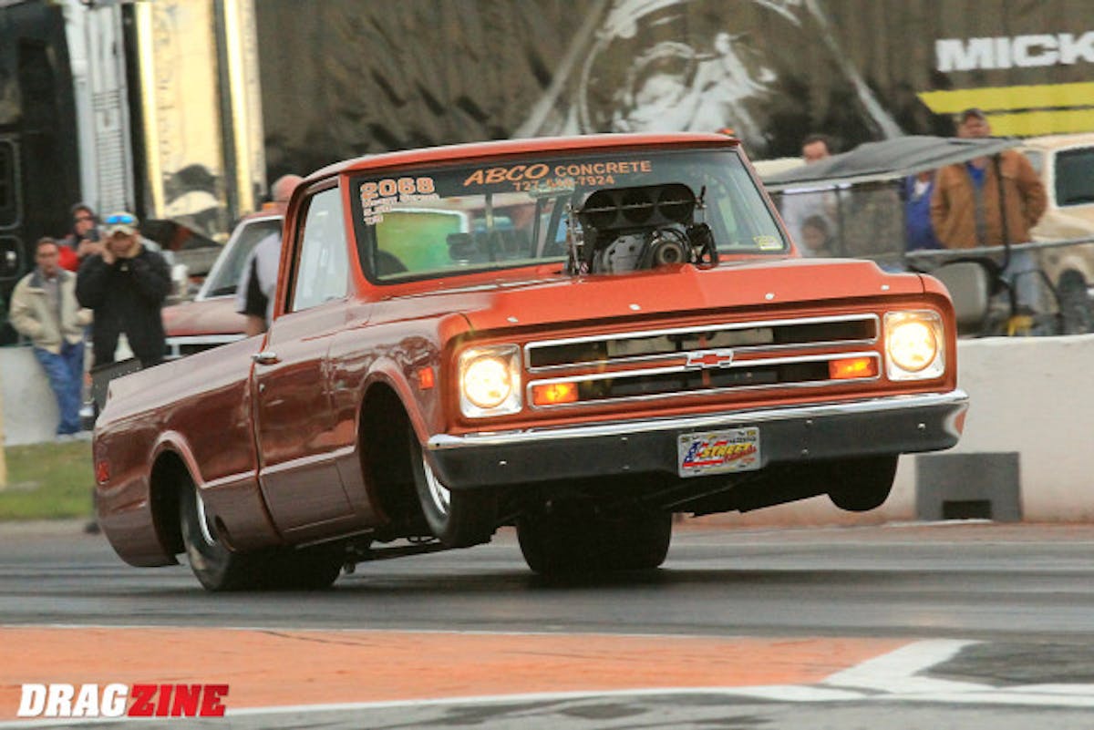 This C-10 is popular with the crowd and Austin Stephens and the NBS Race Cars team and Kris Nelson have stepped up the power and moved out of 5.50 Index to Heavy street this weekend. He landed fifth with a 5.12 at 135 miles per hour.