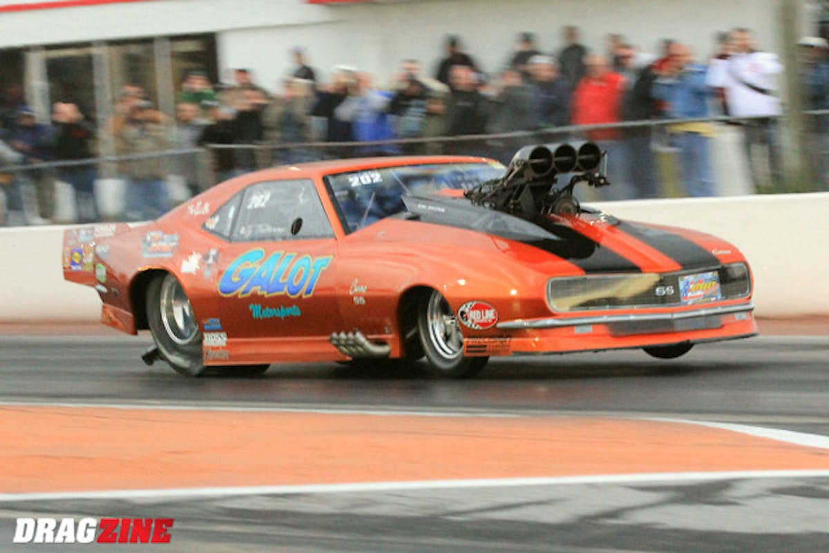 Ty Tutterow landed third behind Jose Gonzalez and Todd Moyer with a 3.77 at 199 MPH for team Galot Motorsports 1968 Camaro entry. It's a big filed of Outlaw Pro Mod this weekend with twenty five cars vying fo rthe field of 16.