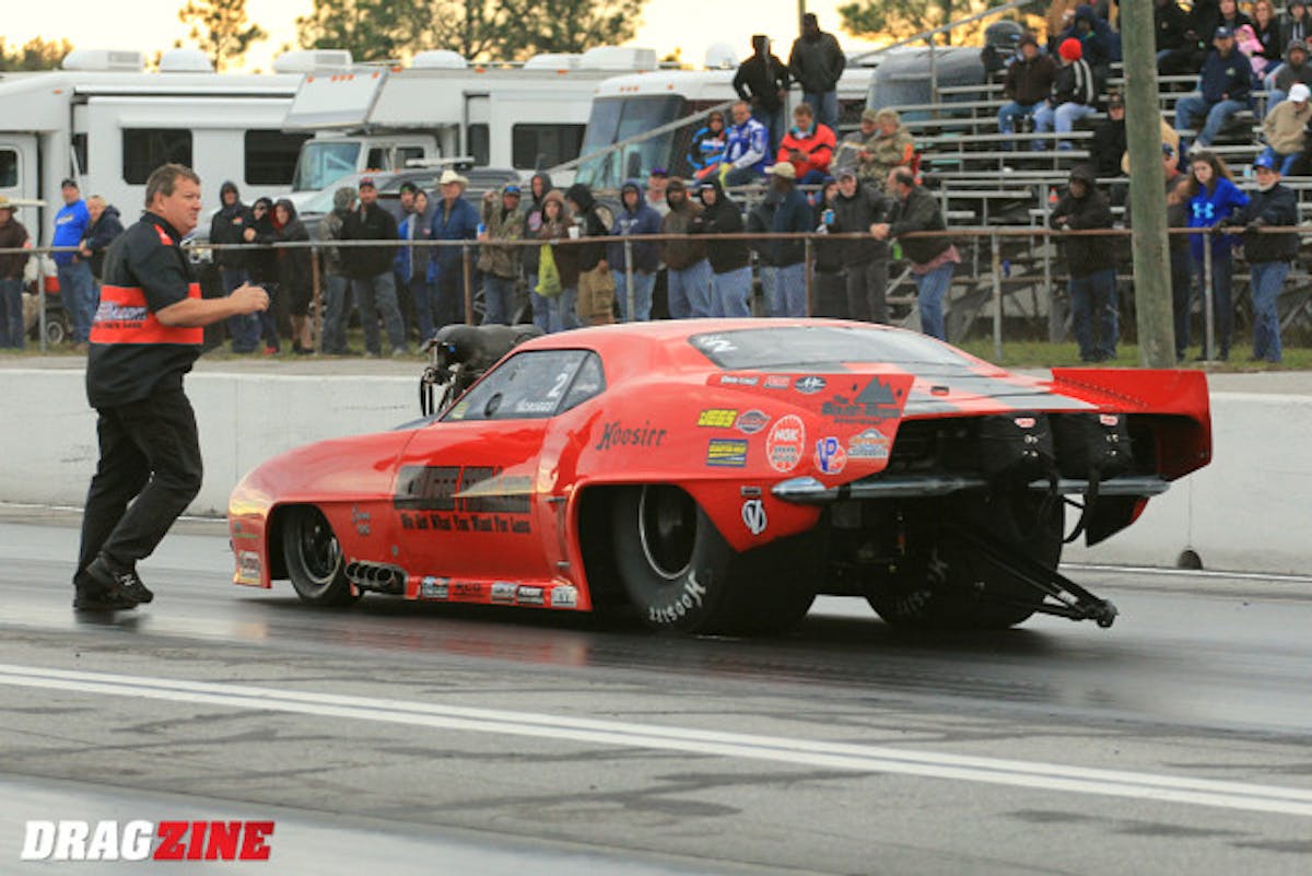 Jason Scruggs earned top qualifer in X-Treme Pro Mod with a 3.51 at a whopping 222.00 MPH for the Mississippi based team.