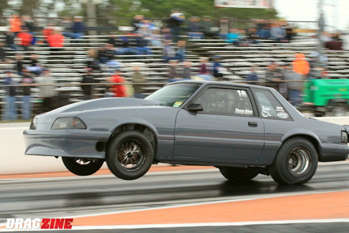 Ultra Street racer Tony Alm is concentrating on Ultra Street for 2017 running a 4.78 and 4.74 personal best during Friday's testing. He runs Haltech engine management on the MPR built engine with an update to coil on plug in the off season and a switch to the new Hossier 275 Drag Radial which carries a 50 pound weight penalty. Plans for this year include the Heads Up Madness series here in Bradenton and select Ultra Street events and taking the year off from the NMRA and the extensive travel that series entails. Alm sits third in class with a 4.83 today.