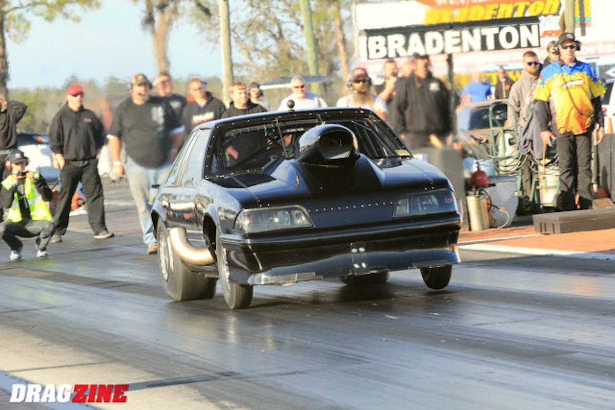 Justin Swanstrom and Scott Husted met in the semi finals with both car making clean hits. Husted was out first with an .062 reaction running a 4.28 out the back it's just wasn't enough to stay in from of Swanstron's strong nitrous car running a 4.22.