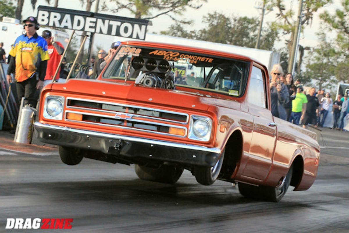 Heavy Street has always had a broad mix of cars this this weekend is no exception with his 1968 C-10 blown Chevy out of NBS Race Cars in Ste Pete, Florida. Stephens ran well scoring several 5 teen passes this weekend before Rick Prospero ended his weekend in the semi finals with a 4.74 at 162 to a 5.13 at 134.