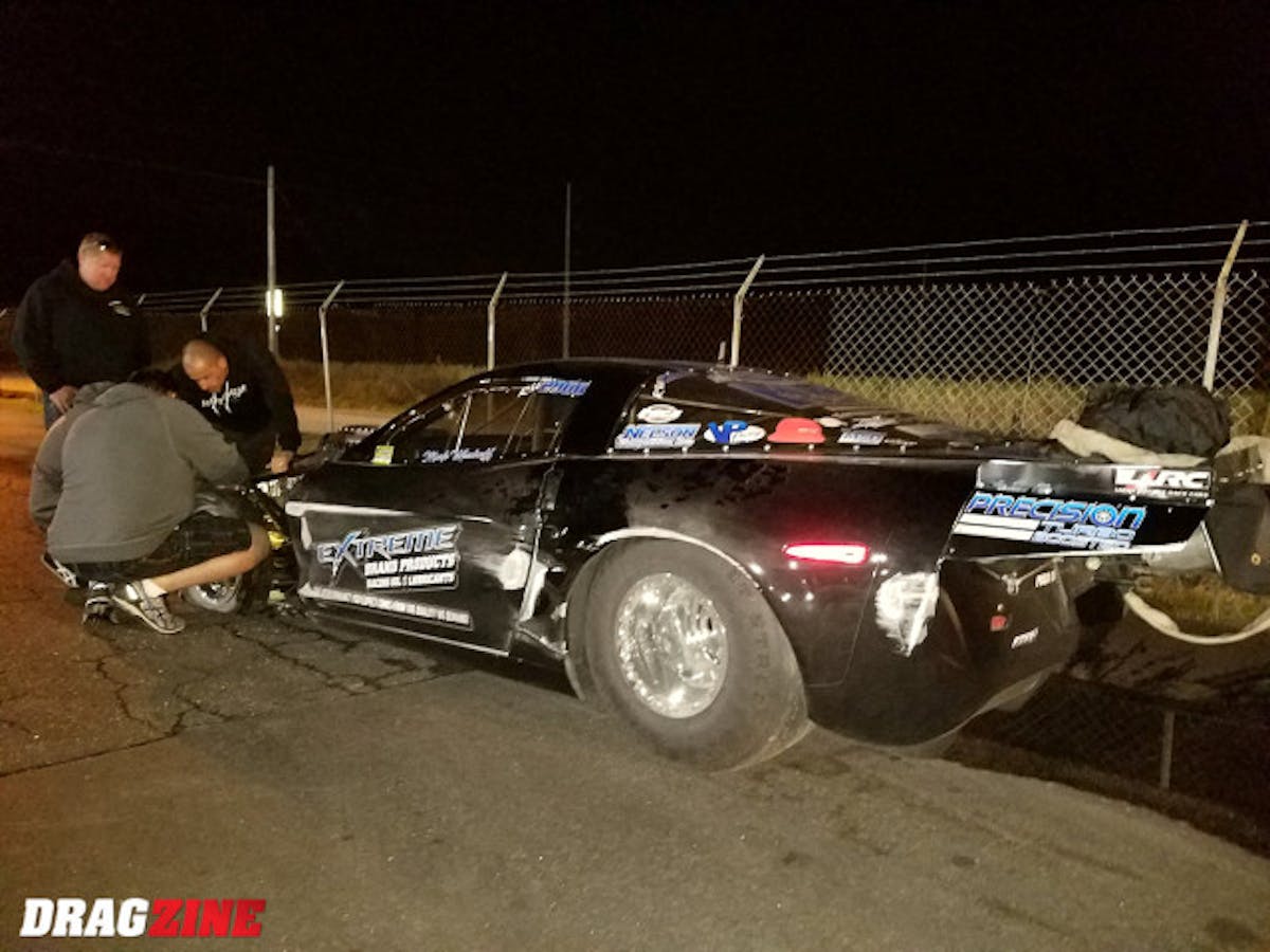 Mark Woodruff got quicker every round today except the final were he spun the tires mid track sending the car sideways. Mark was able to avoid a major situation and got he car straigntened out enough to avoid serious damage to himself or the car, though it will need some repairs before No Mercy In Georgia in the weeks.