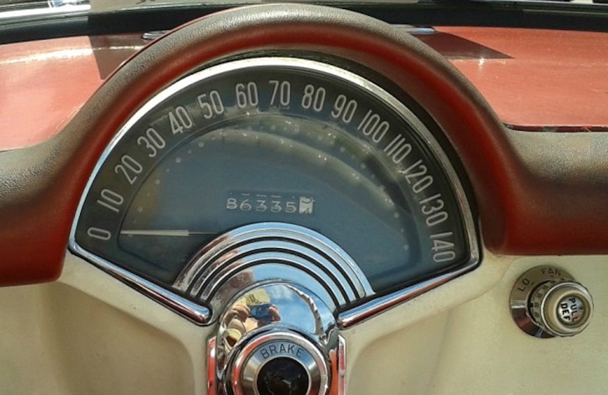 The mileage on Don's 1954 Chevrolet Corvette, was at a mere 84,335. One can only imagine the love, and stories behind each and every mile.