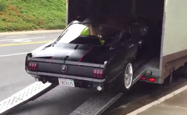 1 1965 Mustang Trailer Crash