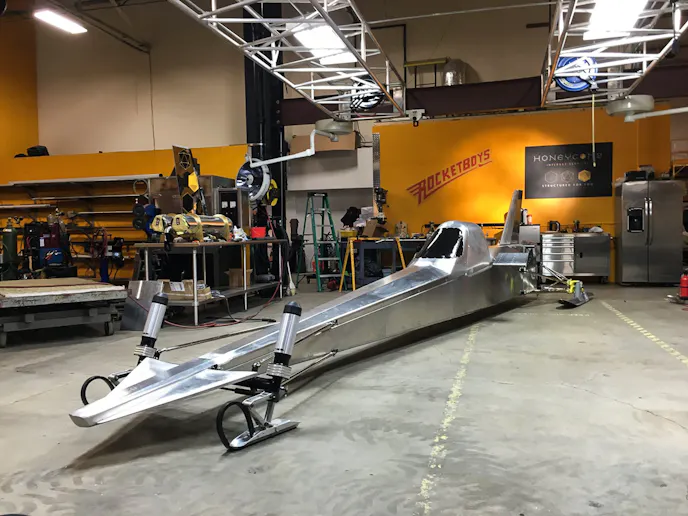 The rocket racer in raw form. Sure does look sinister, doesn't it?