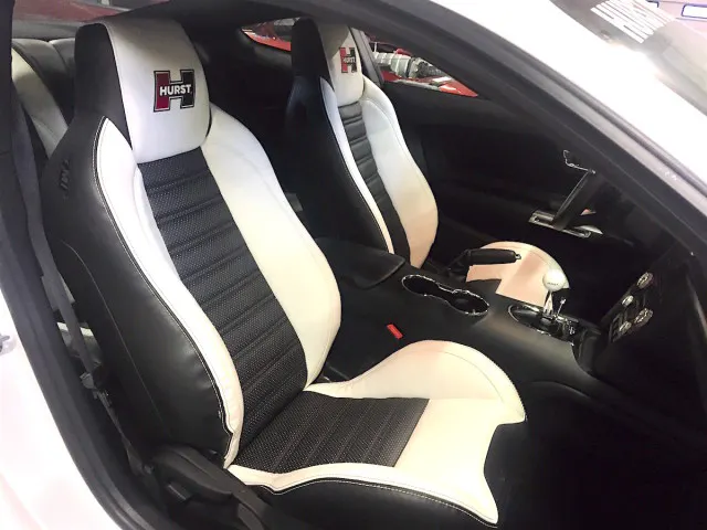 This Elite series Mustang is special, as it also received upgrades from Anderson Composites, Moroso and TMI Products, as seen evidenced by the custom interior.
