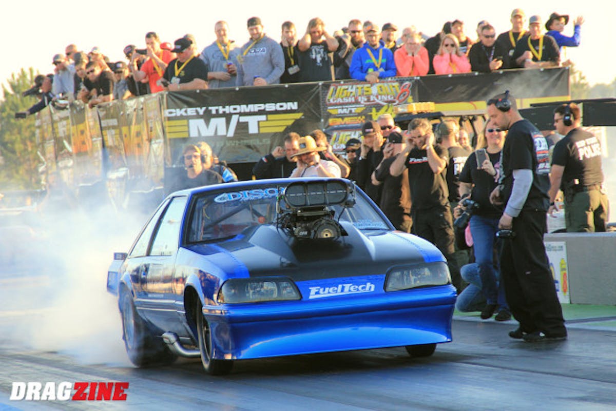 The Bruder Brothers shocked a lot of people debuting their new roots blown combo. This will be their second outing with the car including initial testing. They have struggled some but that's not unexpected. The car looked good on a planned short pass and should provide some usable data for the team.