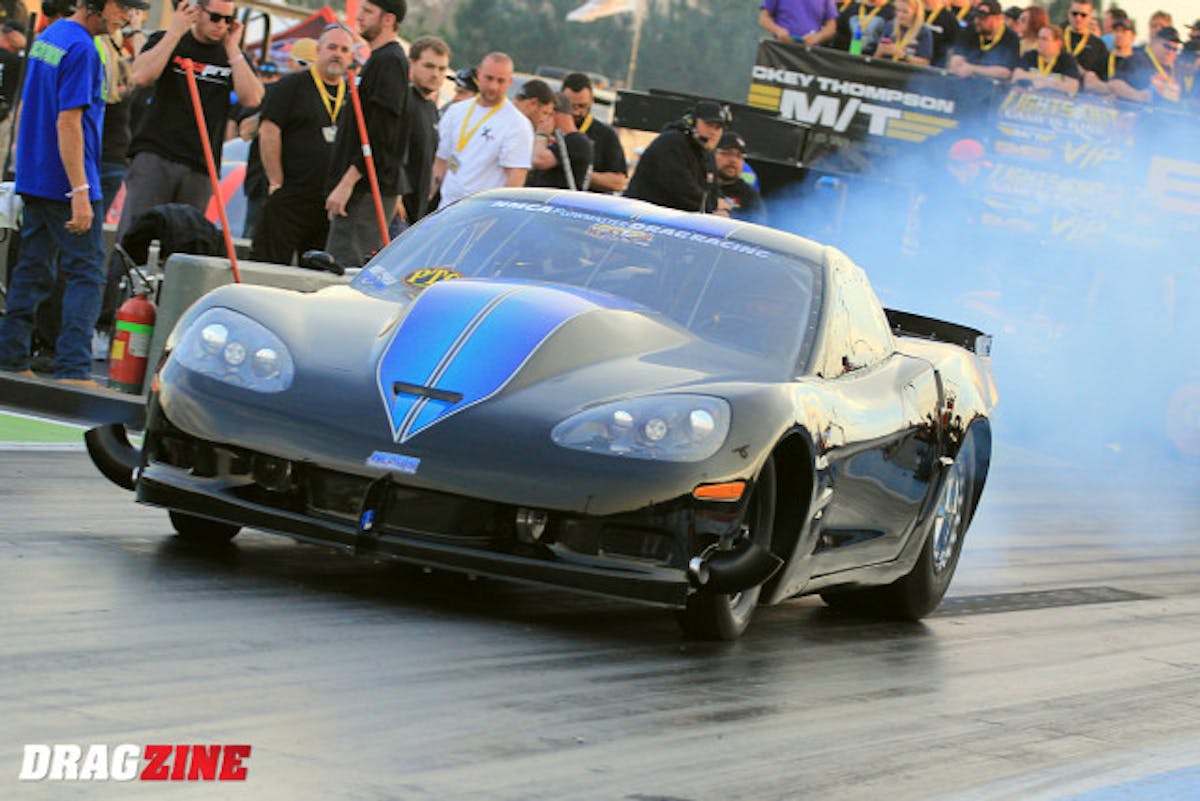 Mark Woodruff moved up to second in RVW with a 3.835 at a new record 212.69 MPH out the back.