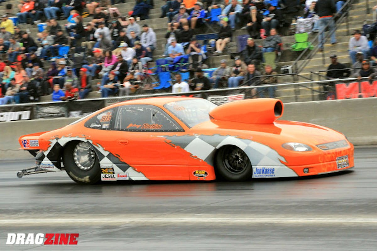 Johnny Pluchino is the highest qualified big tire car scoring a 4.371 at 160 to land third in this morning's third session for the class.