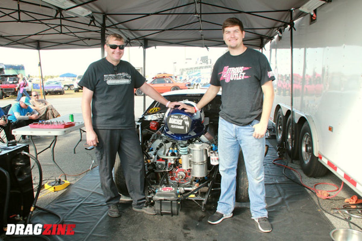 We dropped by the Hancock Racing pits on talked with Jamie's father James about their week. “ We struggled a little bit when we got here the first of the week, but we got a handle on it, she is coming around the right direction, we are just waiting for the right time to really stand on it to make it run the right number” James Hancock.  This is the second race with this car and they made a couple of changes since running the US Street Nationals. Some other companies involved with their program include Nitrous Outlet,  ASA Performance, ARP, Fuel Tech and Mark Menscer.