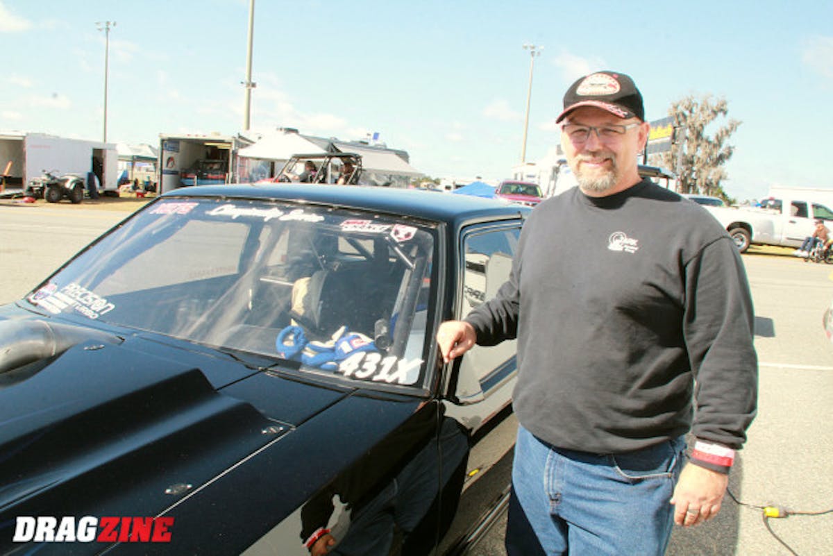Marty Chance landed twenty-first in X275 with a 4.56 after struggling with the car not grabbing the track. He runs a Disomma built small block Ford fed by a F-1R Procharger and backed by a two speed TH 400 transmission with and NCRC converter. “I definitely want to thank the Holley EFI guys, they helped us a bunch this weekend and Micky Thompson Tires, none of us could do any of this without Mickey Thompson..and our crew, Dennis, Doug, Allen and Curtis.