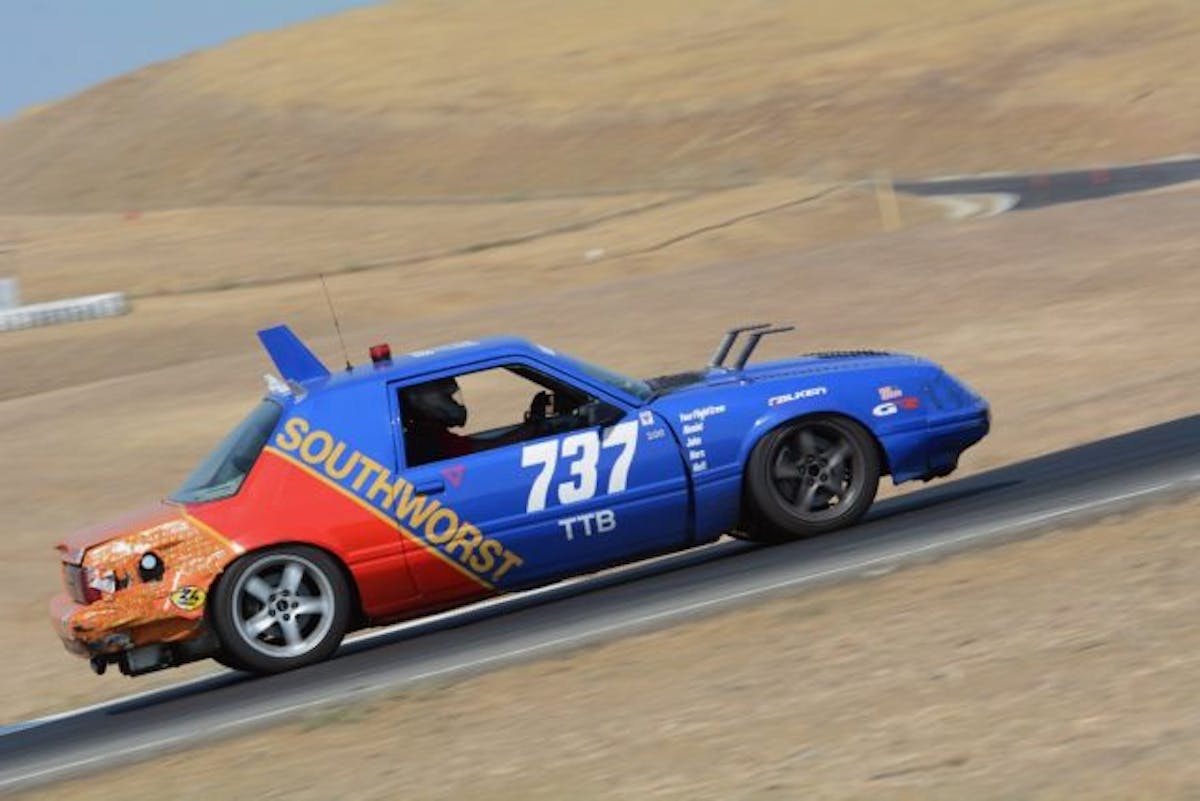 All couped up in economy class, the Southworst team has done a lot with a little. The airliner theme gets all the attention, but it’s the homemade hot rodding in the wheel wells and under the hood that get the job done.