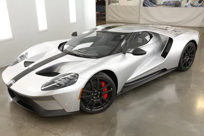 The Competition Series is available in six Ford GT colors, including Shadow Black, Frozen White, Ingot Silver, Liquid Blue, Liquid Grey and Triple Yellow. And, if you haven’t already spec’d yours out, it can be ordered as part of all the announced production model years.