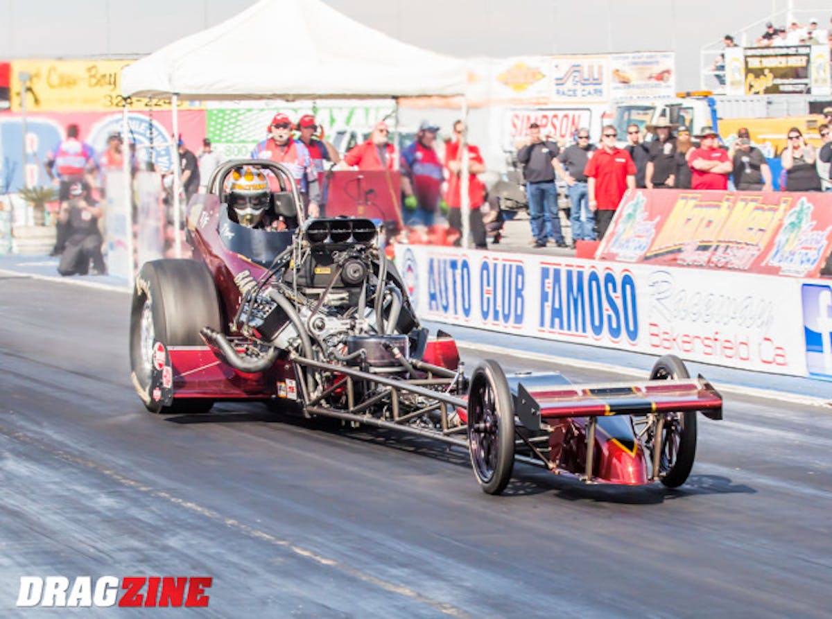 Reigning Series champion Tony Bartone sits third with his 5.768 at 204.08 mph