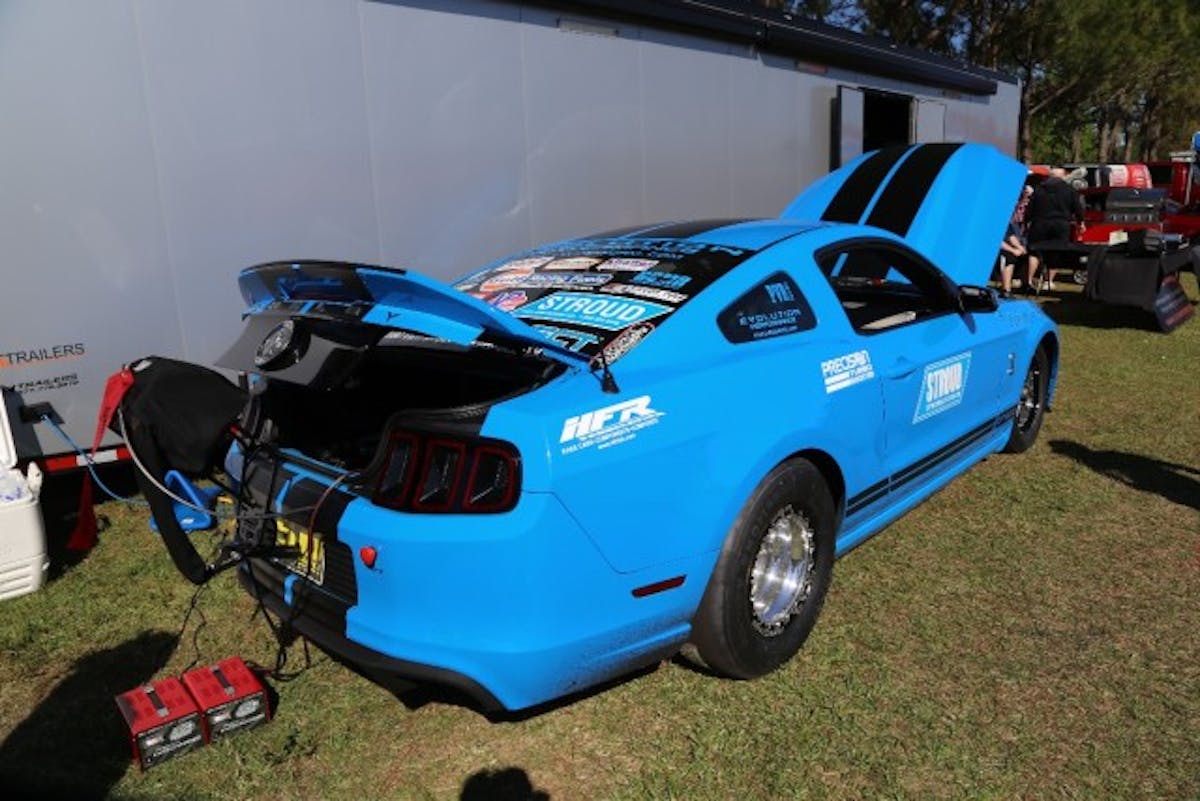 By now you have seen Brian Devilbiss make an epic save during Friday night’s qualifying, but if you haven’t be sure to check out the SpeedVideo Race Day Replay of the wild ride. After riding a big wheelie, the car came down hard and unloaded the rear tires and the rest is history. However, he drove the Devil‘s Reject off the track without a scratch and is back in competition today.