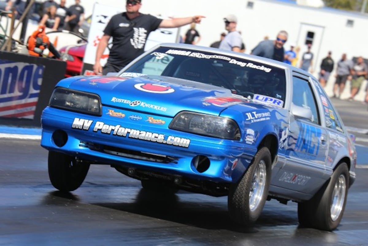 John Leslie Jr. put the Factory Stock field on notice with a 10.56 at 125 mph in the first round of qualifying last night and he actually improved on that pass with a 10.51 at 125 mph rip in the heat. Having even a tenth advantage over the field is huge in this limited class.