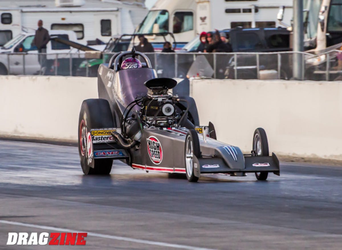 Mendy Fry retuned to top fuel and scored the victory