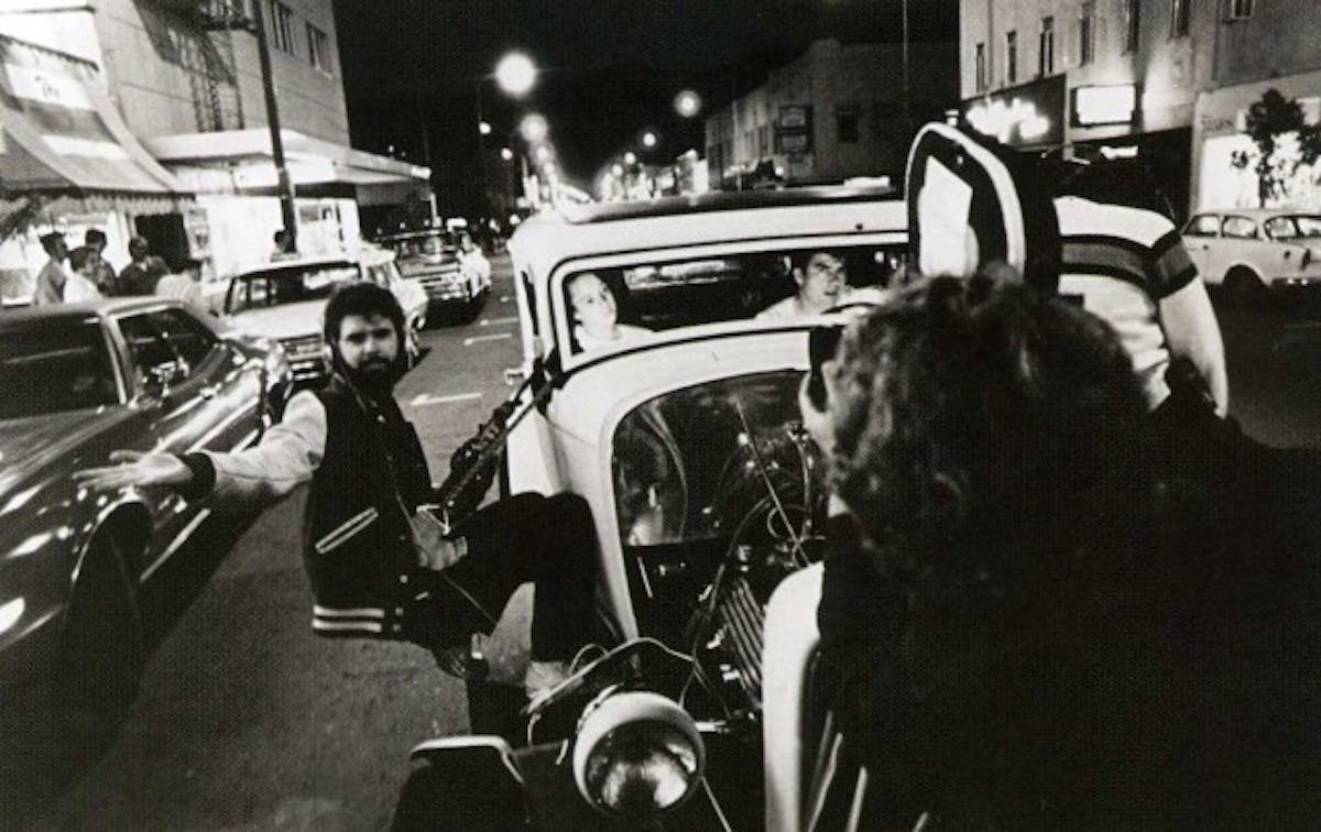 George Lucas Filming American Graffiti.