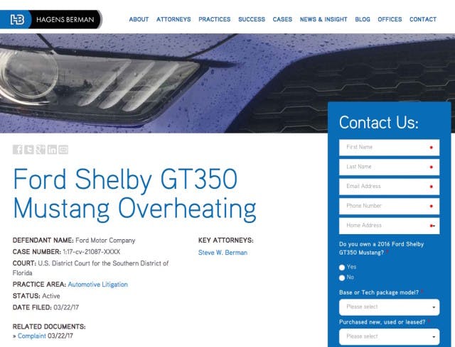 The class action suit lists three plaintiffs from California, Florida and Texas, but the law firm is recruiting others at this website