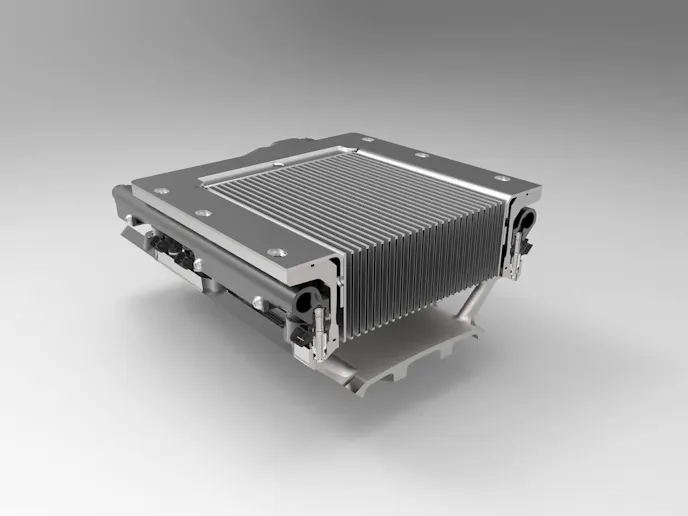 Positive displacement superchargers like a Whipple twin screw unit typically package an intercooler in the valley of an engine, directly under the intake manifold (or supercharger case, depending on who you talk to).