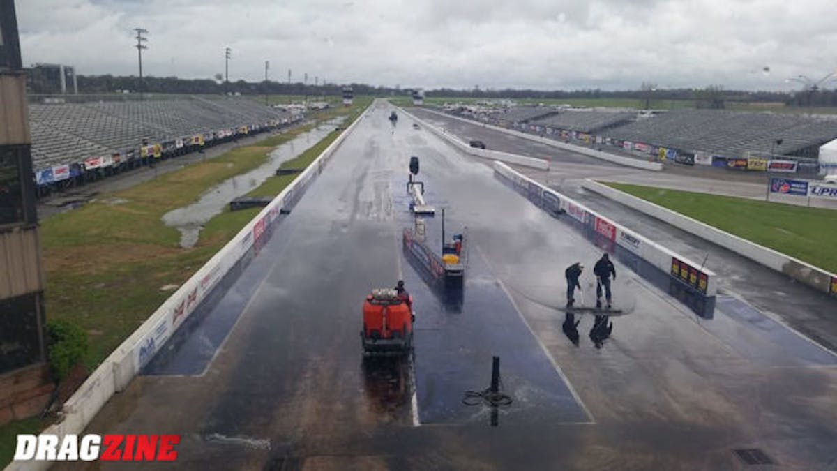 It's day two of the Outlaw Street Car Reunion IV at Memphis International Raceway. We are currently in a rain delay situation and will hopefully be racing again soon.