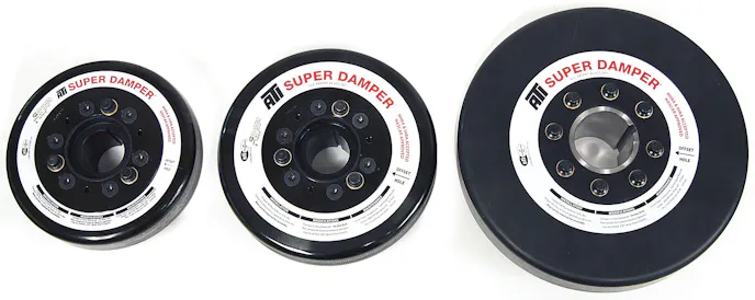 Here is a comparison between a 7-inch, 8-inch, and 10-inch damper.