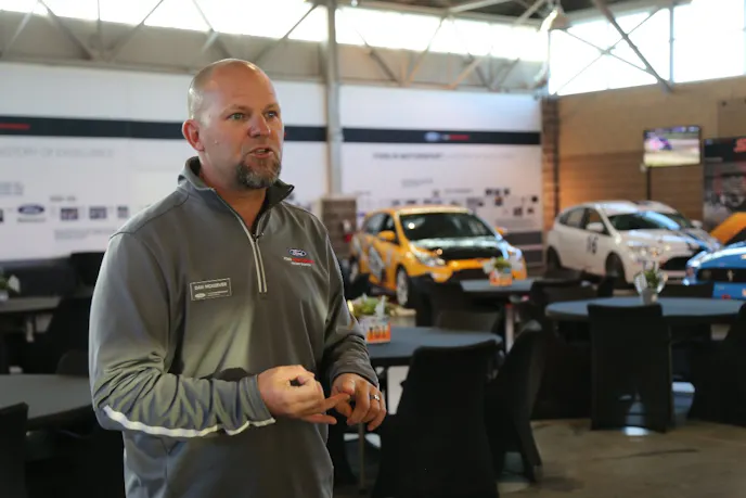 Before the Miller family signed the motorsports park over to the county, the Ford Performance Racing School became its own entity. It is owned and run by its president, Dan McKeever. He has overseen the creation of both the school’s retail school offerings and the Ford Performance owner experiences.