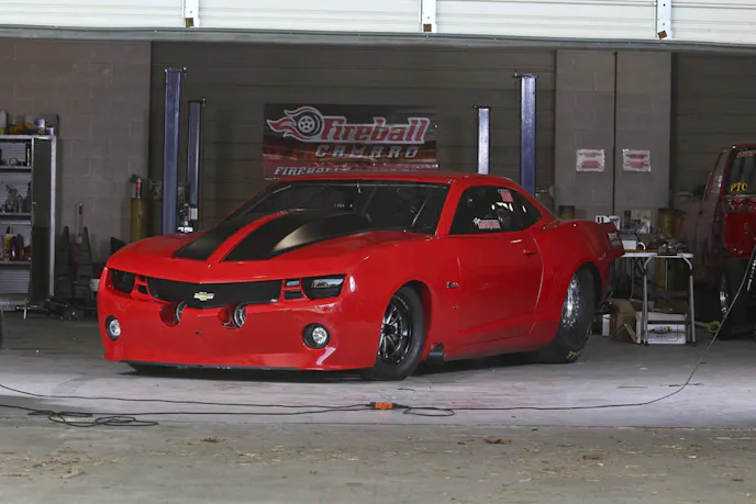 There is nothing short of impressive about the Fireball Camaro. It's low and fast looking, even when it's sitting still.