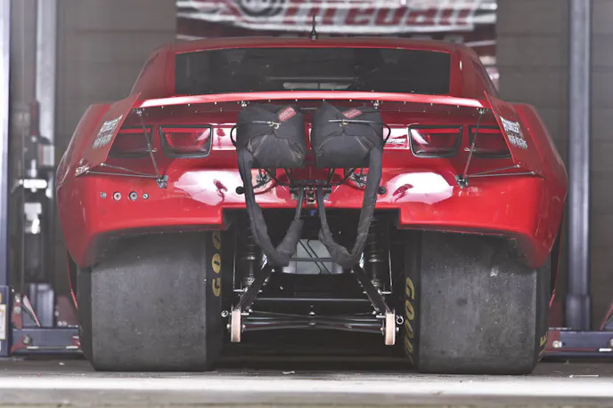 From the back, the Fireball Camaro is all business. It's easy to forget that this was once a stock car.