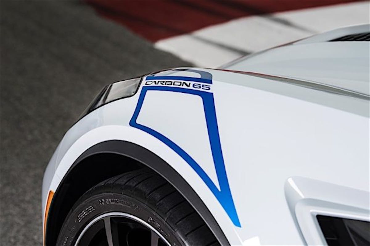 The Carbon 65 Edition features special graphics on the doors and front fenders.