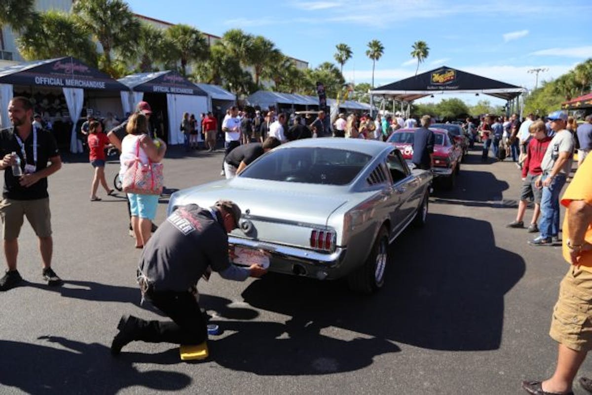 A wide variety of intriguing Ford vehicles lined up to cross the auction block at Barrett-Jackson Palm Beach.