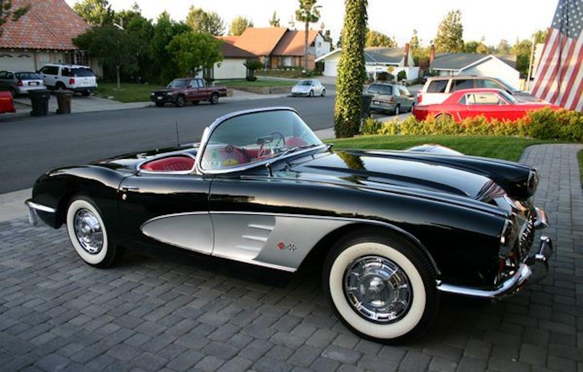 Corvette Done in Single Stage Lacquer Restoration paint