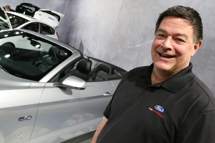 While looking over the 2018 Mustang GT convertible for the first time we were able to chat with one of Ford’s most enthusiastic spokesmen, Ford Performance marketing manager, Jim Owens.