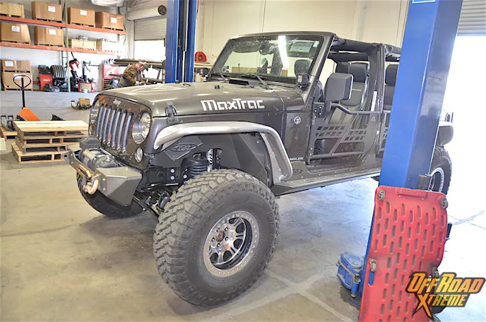 While we were at their shop they were prepping their JK to get it ready for Easter Jeep Safari.