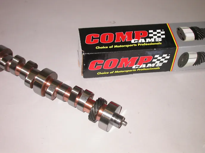 Before running on the dyno, we augmented the 351W truck motor with a Comp cams upgrade. The XE282HR cam featured a .565/.574 lift split, a 232/240-degree duration split and 112-degree lobe separation.