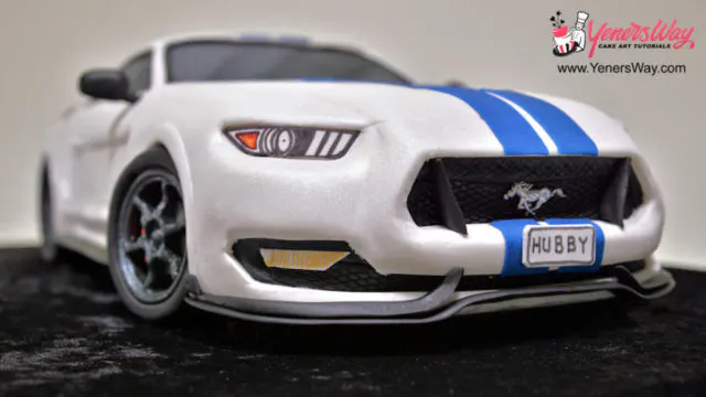 Have a special Ford fan in your life that deserves a unique cake? You can learn to create this Shelby GT350 cake from Yeners Way. (Photo Credit: Yeners Way)