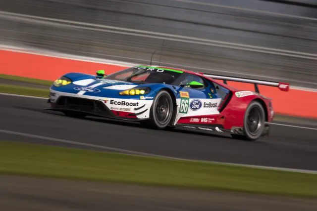 The #66 GT driven by Stefan Mücke, Olivier Pla, and Billy Johnson led for many laps, but lost a few positions after a safety car crash.