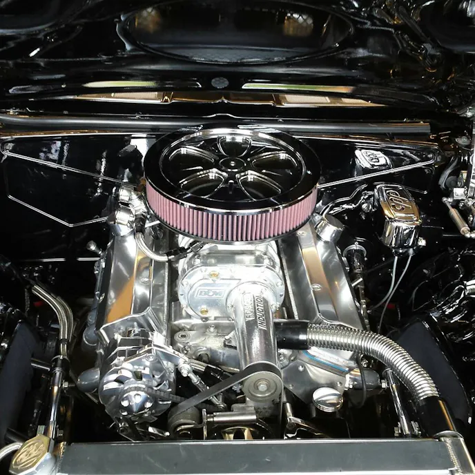 Behind the engine is a 700R4 with a 12-bolt rearend filled with 4.10 gears.