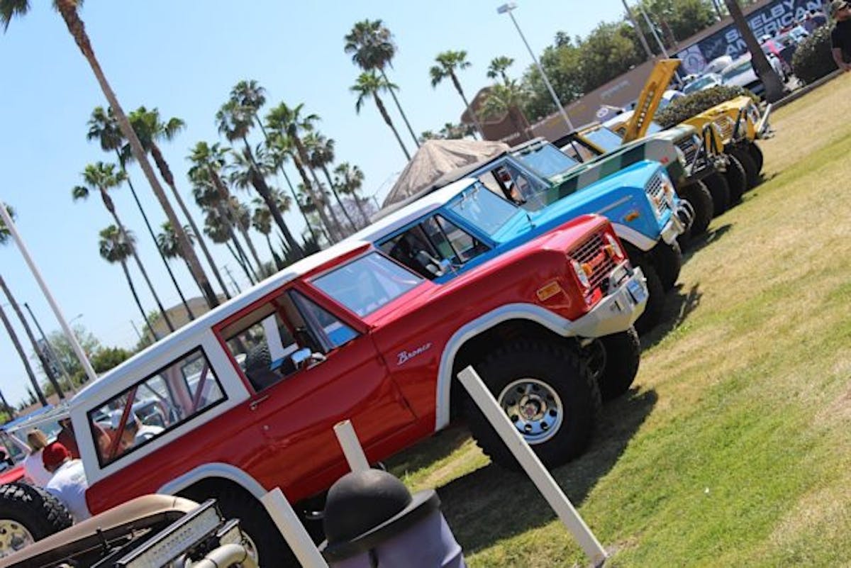 Bronco enthusiasts will be happy to hear there were plenty on the block at Knott's. Nearly 100 showed up from all over the country for this one-day event.