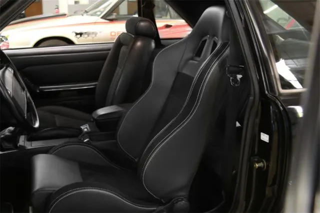 Here’s a great comparison of SVE S3 Sport Seat and a stock seat, which shows how the S3 really dials up the performance and looks of a Mustang’s interior.