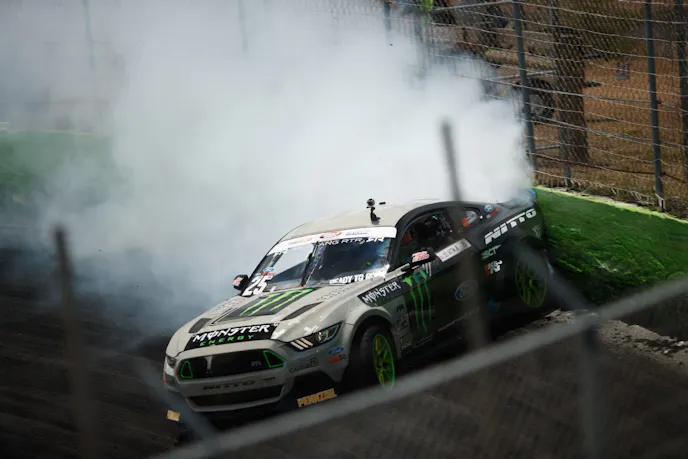 While it was obviously close, it wasn’t until after the lap that I learned the car was mere inches off the wall during my ride. With Vaughn under complete control of the 1,000 Mustang, it wasn’t the least bit frightening.