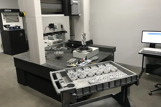 Dustin told us that the company's CMM measuring machine is used to inspect its rotors to exact specifications, holding tolerances well within 50 micron from design. The rotors are inspected before and after machining, as well as after coating in batches. In regards to rotor cutting, Dustin said, "We brought rotor manufacturing and rotor development in-house in our climate controlled rotor room. With in-house manufacturing, we are able to develop new technology at a much faster rate. We’ve been developing some new technology for the past few years, and we'll be releasing additional information very soon. We currently have two new generations coming, and many different sizes. The new rotor development is also for private label and applicable to OEM applications, something will be seen in the very near future."