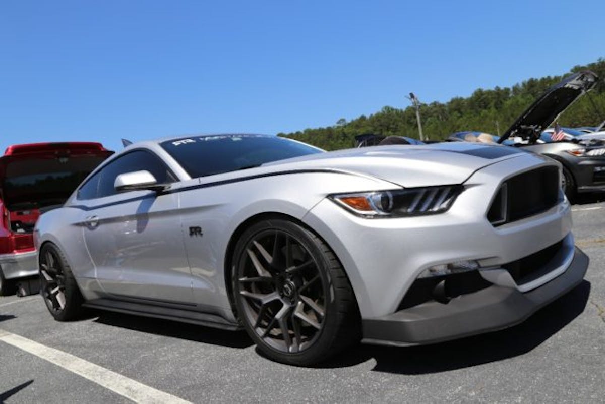We’d been hearing good things at about this show, so we decided to take a road trip up to Stone Mountain. Fortunately, we mentioned our trip to Vaughn Gittin Jr. and he offered to let us sample his Mustang RTR Spec 2. Driving this silver and black beauty certainly made the trip more enjoyable, so stay tuned for a full review.