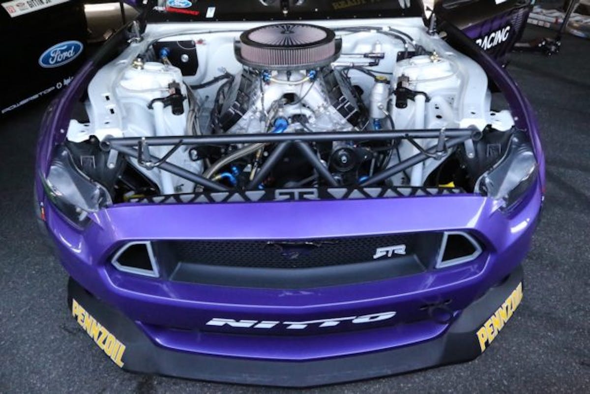 Chelsea made the transition from piloting a BMW powered by a turbo/nitrous 3.0-liter to a Mustang RTR powered by a 1,000-horsepower, naturally aspirated Roush Yates small-block.