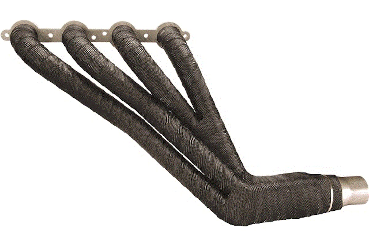 Black Titanium V8 header CMYK