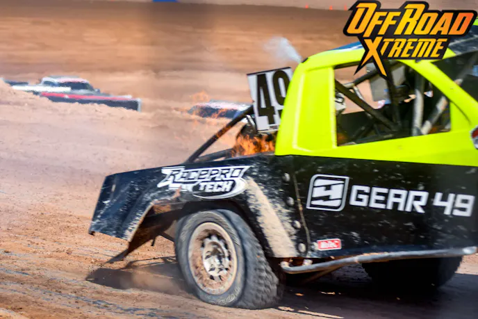 It got real hot for Justin Peck who was taken to the hospital after his Prolite caught fire.