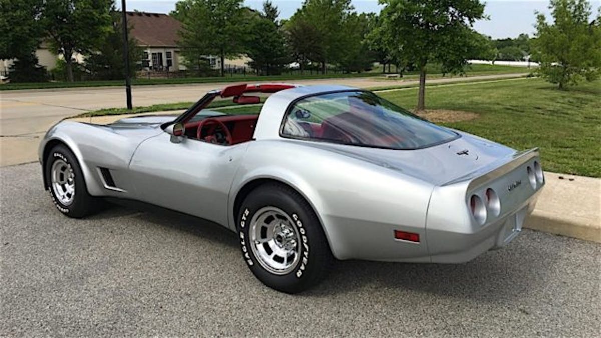 L81 350/190 HP engineAutomatic transmission Power steering Power brakes Factory air conditioning Tilt/telescopic steering column Power windows Power door locks T-Tops Polished alloy wheels Correct code 13 Silver paint Code 752 Red leather interior Believed to be 60,000 actual miles Clean CarFax history