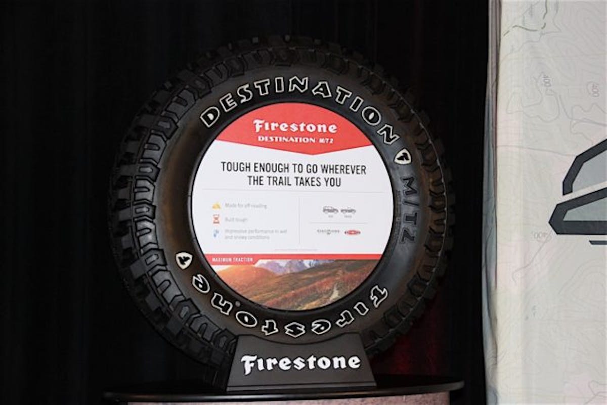 The Firestone Destination M/T2, the first mud-terrain by Firestone since the launch of the original Destination M/T in 2002.