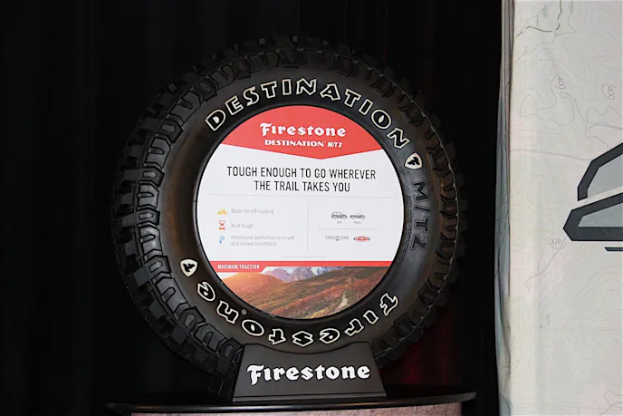 The Firestone Destination M/T2, the first mud-terrain by Firestone since the launch of the original Destination M/T in 2002.